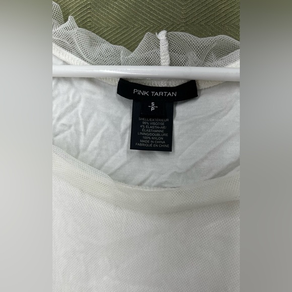 Pink Tartan White Tank Top - Picture 3 of 6